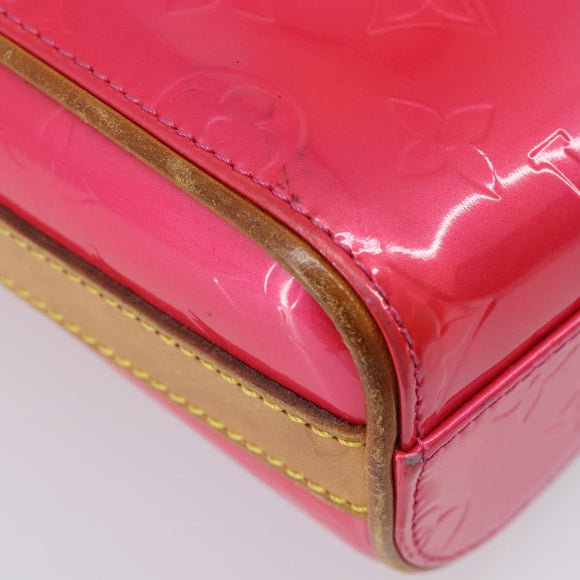 LOUIS VUITTON Vernis Sullivan Vertical Bag Fuchsia Pink M91259 LV Auth 207529