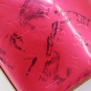 LOUIS VUITTON Vernis Sullivan Vertical Bag Fuchsia Pink M91259 LV Auth 207529-16