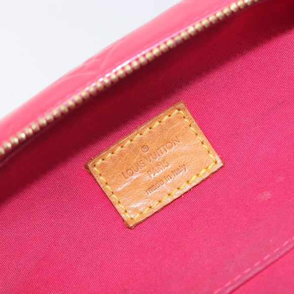 LOUIS VUITTON Vernis Sullivan Vertical Bag Fuchsia Pink M91259 LV Auth 207529