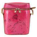 LOUIS VUITTON Vernis Sullivan Vertical Bag Fuchsia Pink M91259 LV Auth 207529-2