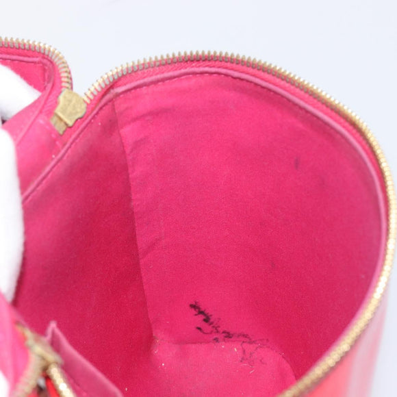 LOUIS VUITTON Vernis Sullivan Vertical Bag Fuchsia Pink M91259 LV Auth 207529