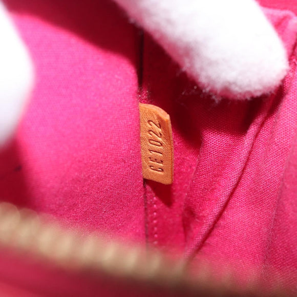LOUIS VUITTON Vernis Sullivan Vertical Bag Fuchsia Pink M91259 LV Auth 207529