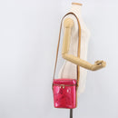 LOUIS VUITTON Vernis Sullivan Vertical Bag Fuchsia Pink M91259 LV Auth 207529-26