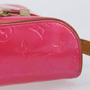 LOUIS VUITTON Vernis Sullivan Vertical Bag Fuchsia Pink M91259 LV Auth 207529-8