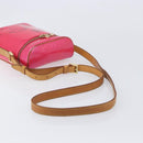 LOUIS VUITTON Vernis Sullivan Vertical Bag Fuchsia Pink M91259 LV Auth 207529-9