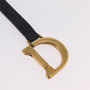 Christian Dior Trotter Canvas Saddle Coin Purse Navy Gold Auth 207530M-8