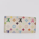 LOUIS VUITTON Monogram Multicolor Wallet 3 Set White LV Auth 207532-20