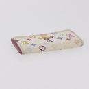 LOUIS VUITTON Monogram Multicolor Wallet 3 Set White LV Auth 207532-22