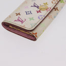 LOUIS VUITTON Monogram Multicolor Wallet 3 Set White LV Auth 207532-24