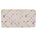 LOUIS VUITTON Monogram Multicolor Wallet 3 Set White LV Auth 207532-3