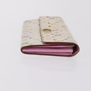 LOUIS VUITTON Monogram Multicolor Wallet 3 Set White LV Auth 207532-4