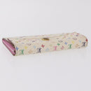 LOUIS VUITTON Monogram Multicolor Wallet 3 Set White LV Auth 207532-5