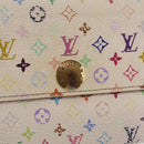 LOUIS VUITTON Monogram Multicolor Wallet 3 Set White LV Auth 207532-8