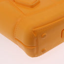 Bottega Veneta Hand Bag Rubber Orange Auth 207536A-15