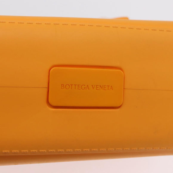 Bottega Veneta Hand Bag Rubber Orange Auth 207536A