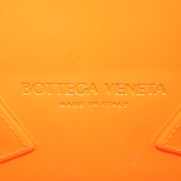 Bottega Veneta Hand Bag Rubber Orange Auth 207536A