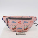 GUCCI Jetsons Collaboration Body Bag PVC Pink Silver 502095 Auth 207537M-19