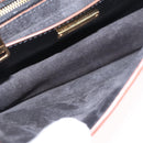 Miu Miu Madras Shoulder Bag Leather Black Gold Tone Auth 207539M-11