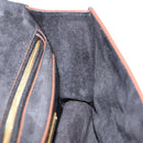 Miu Miu Madras Shoulder Bag Leather Black Gold Tone Auth 207539M-27