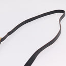 Miu Miu Madras Shoulder Bag Leather Black Gold Tone Auth 207539M-14