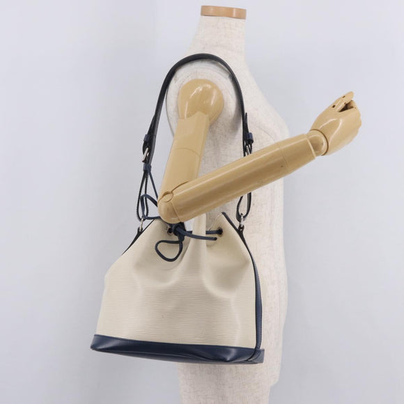 LOUIS VUITTON Epi Petit Noe Shoulder Bag Yvoire Navy M40881 LV Auth 207540V