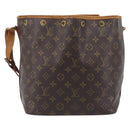 LOUIS VUITTON Monogram Petit Noe Shoulder Bag M42226 LV Auth 207542-2