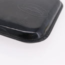 Cartier Hand Bag Patent Black Auth 207546V-11