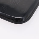Cartier Hand Bag Patent Black Auth 207546V-12