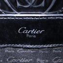 Cartier Hand Bag Patent Black Auth 207546V-17