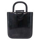 Cartier Hand Bag Patent Black Auth 207546V-2