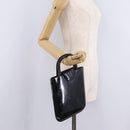 Cartier Hand Bag Patent Black Auth 207546V-22
