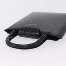 Cartier Hand Bag Patent Black Auth 207546V-6
