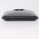 Cartier Hand Bag Patent Black Auth 207546V-9