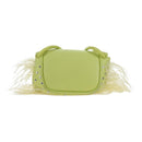Bottega Veneta Shoulder Bag Leather Light Yellow Silver Auth 207547V-3