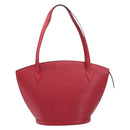 LOUIS VUITTON Epi Saint Jacques Shoulder Bag Red M52277 LV Auth 207548V-13