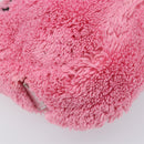 PRADA Accessory Pouch Pile Pink Silver Auth 207550V-17
