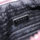 PRADA Accessory Pouch Pile Pink Silver Auth 207550V-23