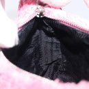 PRADA Accessory Pouch Pile Pink Silver Auth 207550V-24