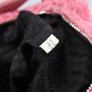 PRADA Accessory Pouch Pile Pink Silver Auth 207550V-11