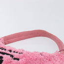PRADA Accessory Pouch Pile Pink Silver Auth 207550V-15