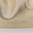 PRADA Tote Bag Leather Gold Silver Auth 207552A-3