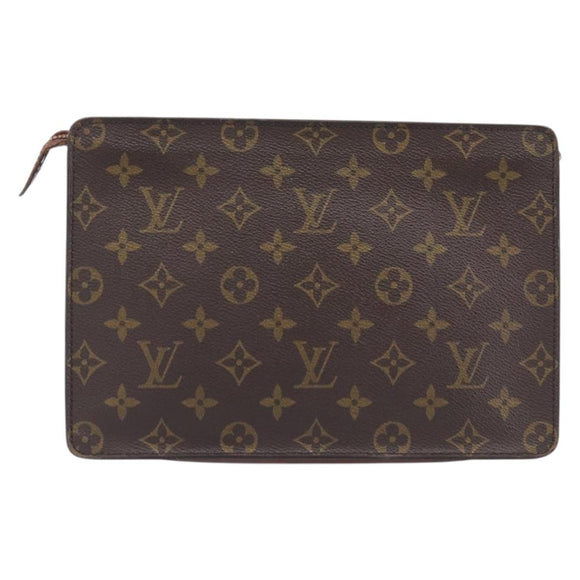 LOUIS VUITTON Monogram Pochette Homme Clutch Bag M51795 LV Auth 207562