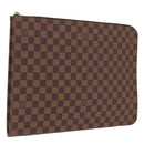 LOUIS VUITTON Damier Ebene Pochette Jules GM Clutch Bag LV Auth 207564V-1