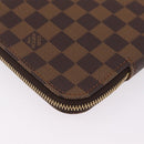 LOUIS VUITTON Damier Ebene Pochette Jules GM Clutch Bag LV Auth 207564V-10