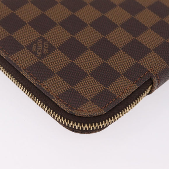 LOUIS VUITTON Damier Ebene Pochette Jules GM Clutch Bag LV Auth 207564V