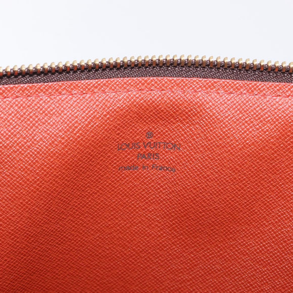 LOUIS VUITTON Damier Ebene Pochette Jules GM Clutch Bag LV Auth 207564V