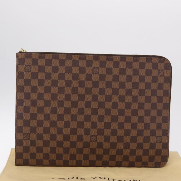 LOUIS VUITTON Damier Ebene Pochette Jules GM Clutch Bag LV Auth 207564V