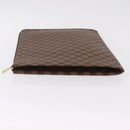 LOUIS VUITTON Damier Ebene Pochette Jules GM Clutch Bag LV Auth 207564V-5