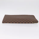 LOUIS VUITTON Damier Ebene Pochette Jules GM Clutch Bag LV Auth 207564V-7