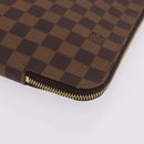 LOUIS VUITTON Damier Ebene Pochette Jules GM Clutch Bag LV Auth 207564V-9
